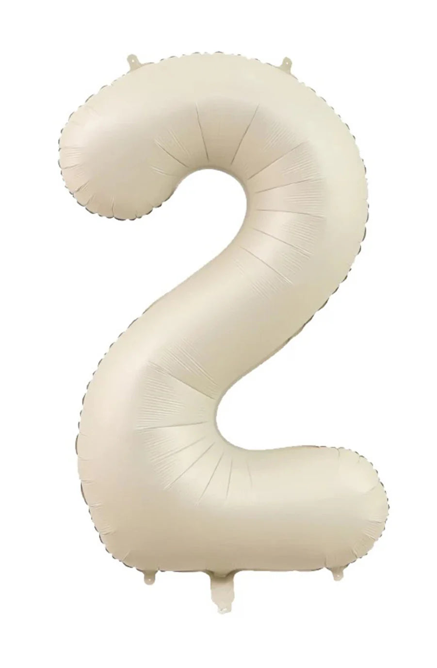 Cream Number Foil Balloon, 80 cm