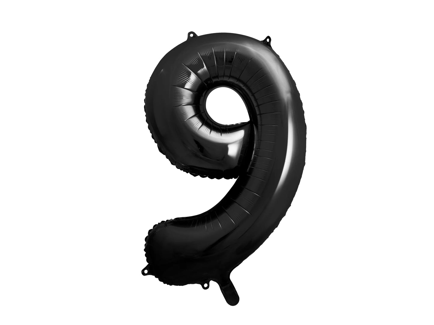 Black Number Foil Balloon, 100 cm