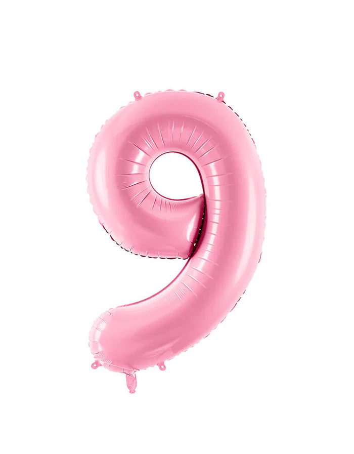 Pastel Pink Number Foil Balloon, 80 cm