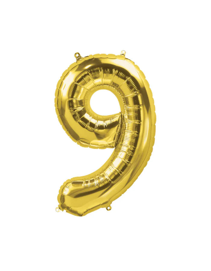 Gold Number Foil Balloon, 80cm