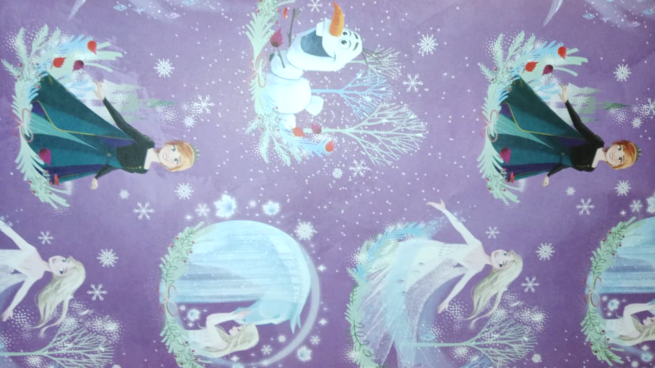 Frozen Purple Wrapping Paper, Jumbo