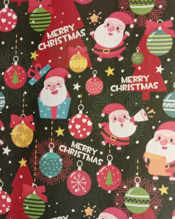 Santa Merry Chistmas Wrapping Paper, Small