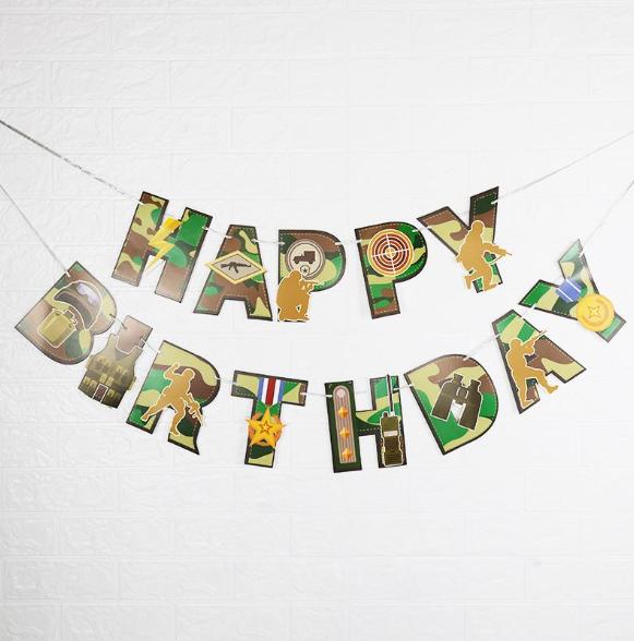Army Birthday Garland