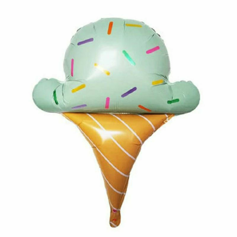 Ice Cream Matcha Foil Balloon
