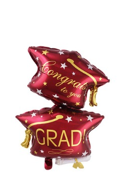 Graduation Theme Stacking Toga Foil Balloon
