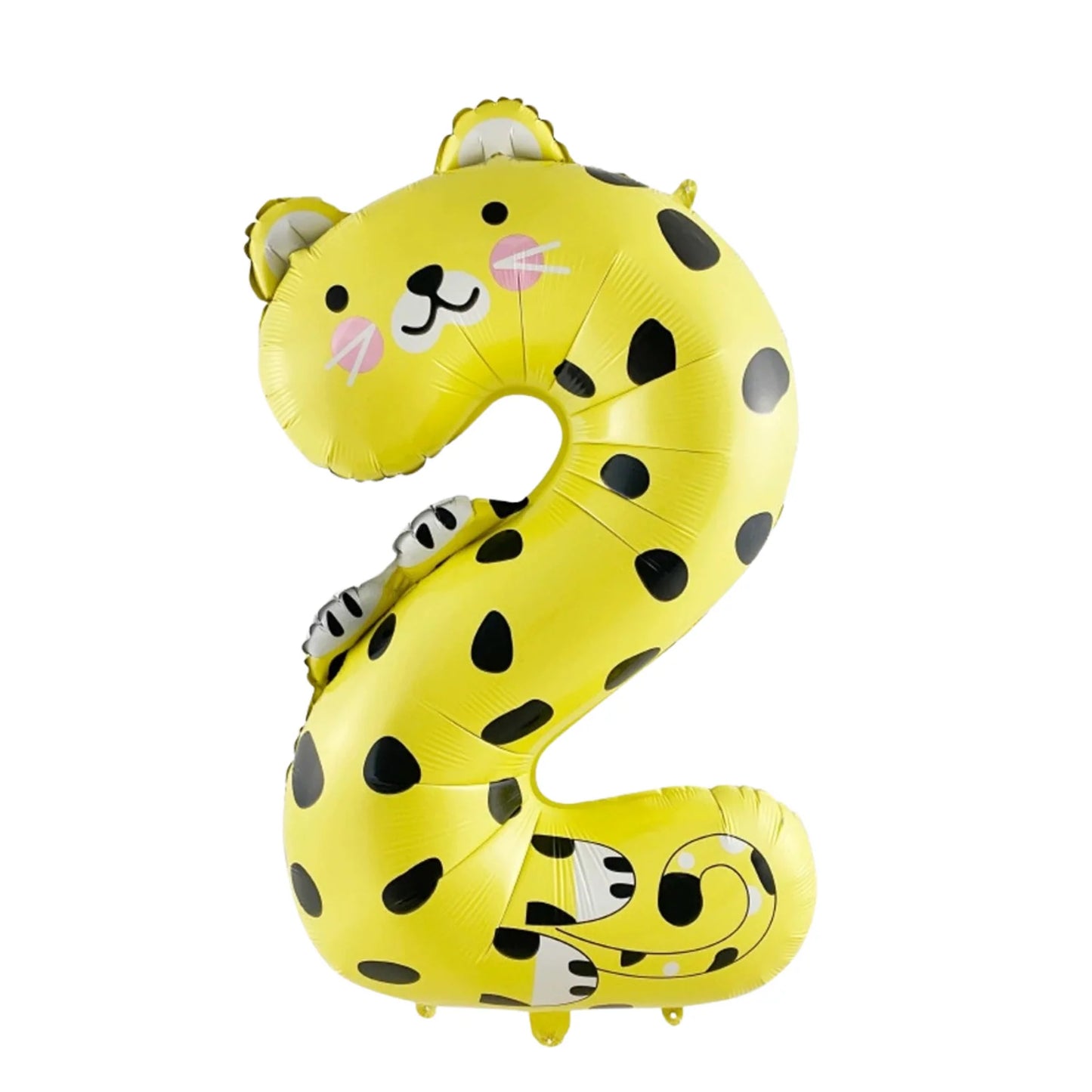 Animal Number Foil Balloons, 100 cm