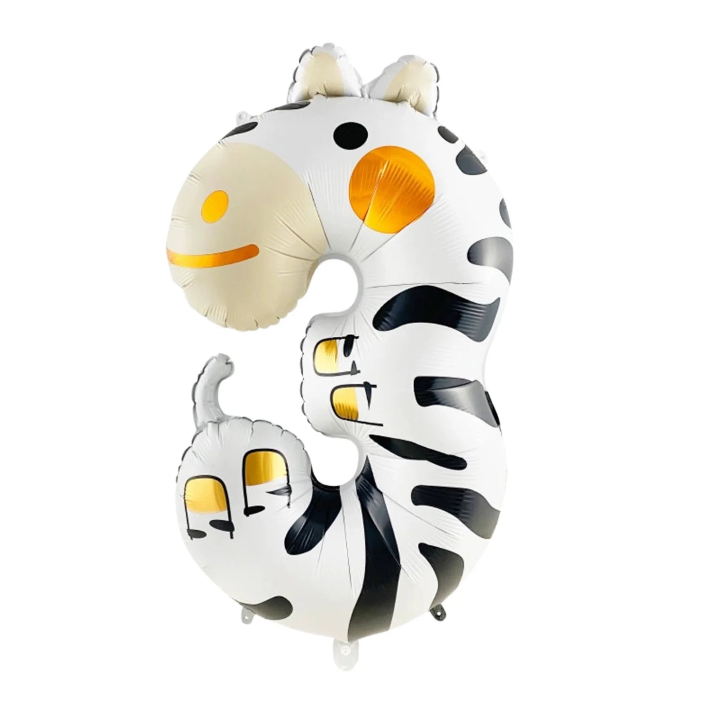 Animal Number Foil Balloons, 100 cm