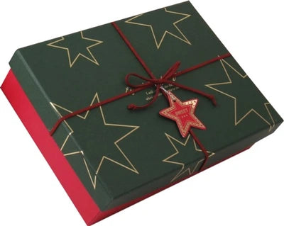 Star Red Green Gift Box