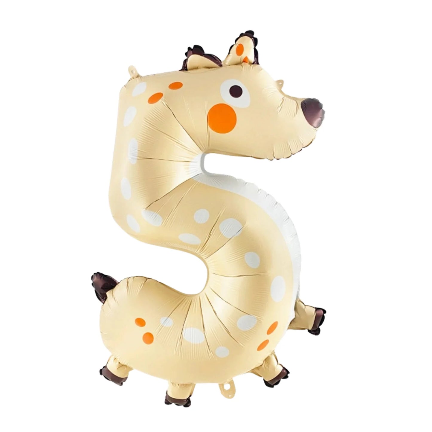 Animal Number Foil Balloons, 100 cm