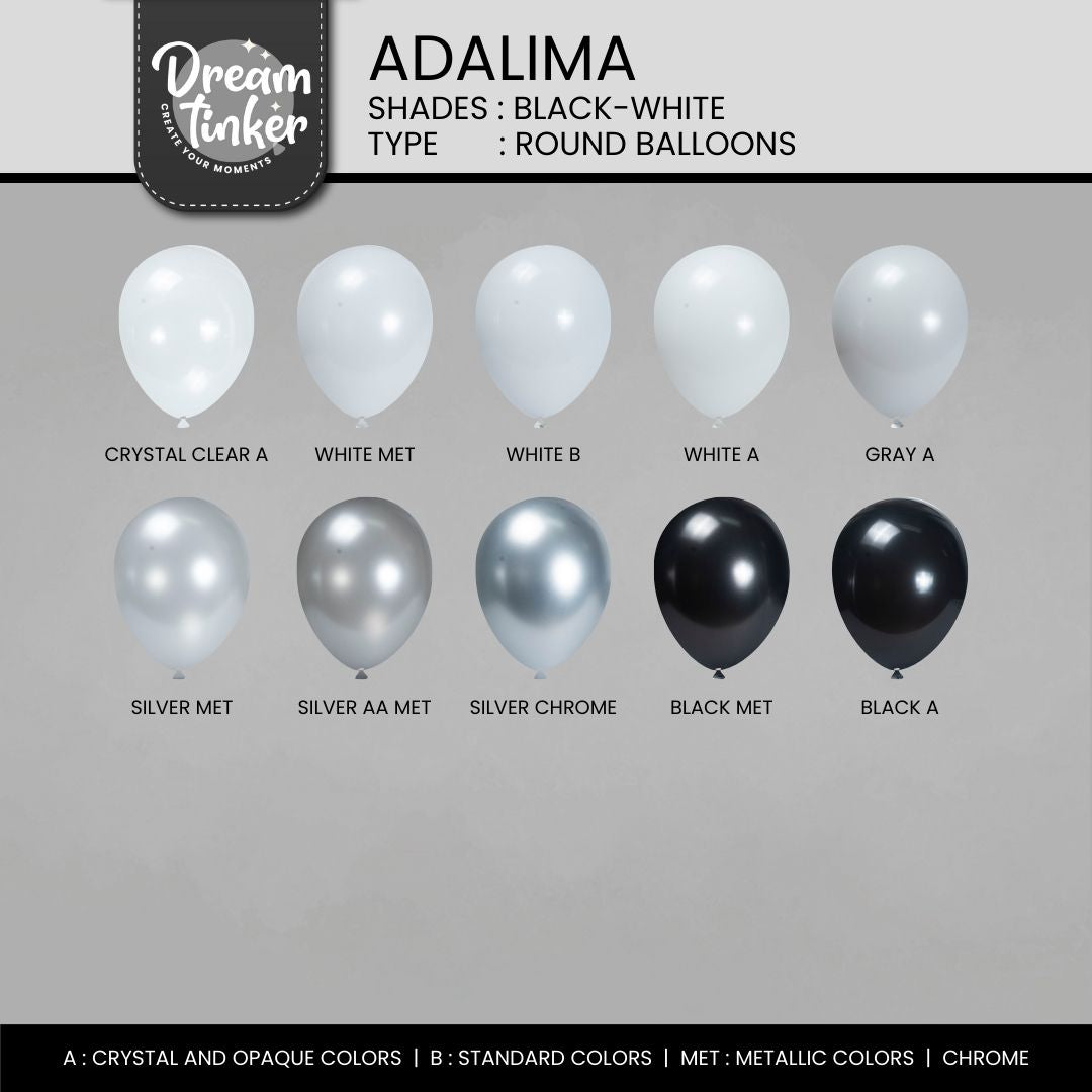 Link Balloon Adalima, Shades Black-White