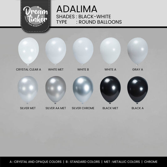 Link Balloon Adalima, Shades Black-White