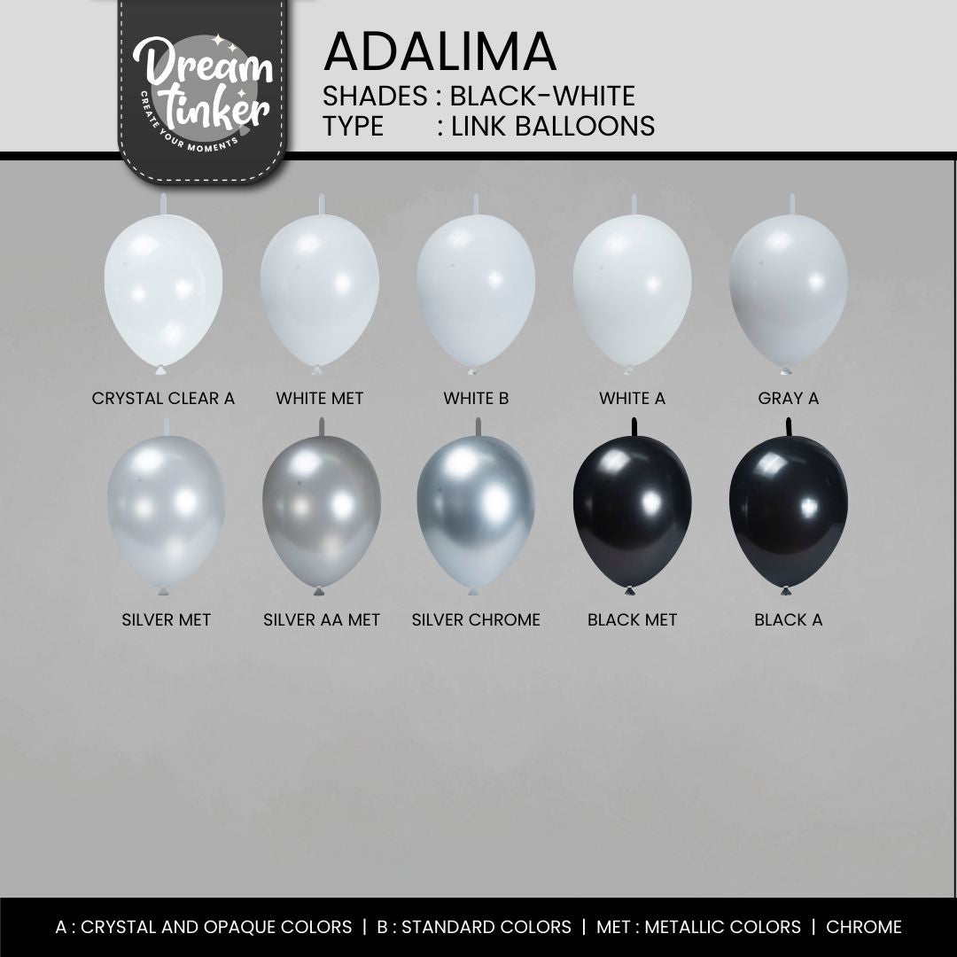 Link Balloon Adalima, Shades Black-White