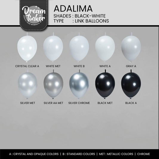 Link Balloon Adalima, Shades Black-White