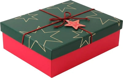 Star Red Green Gift Box