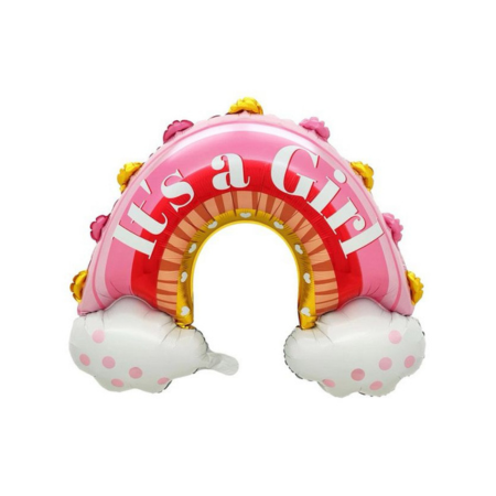 It's a Girl/Boy Rainbow Foil Balloon
