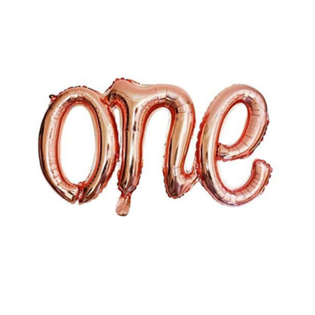 ONE Letter Foil Balloon