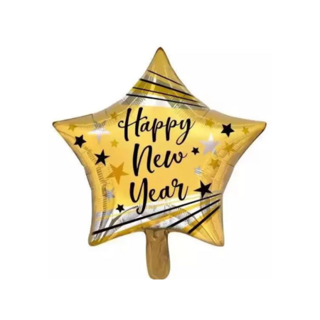 STAR "Happy New Year" Balloon Foil