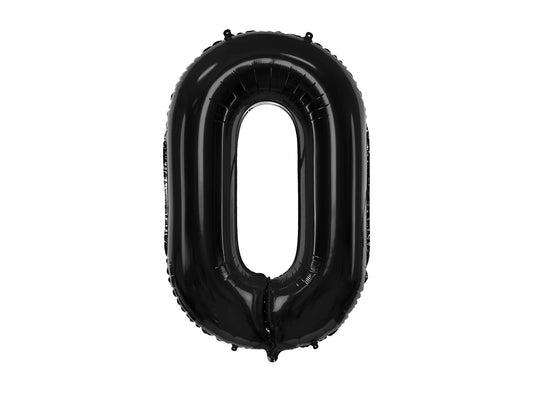 Black Number Foil Balloon, 100 cm