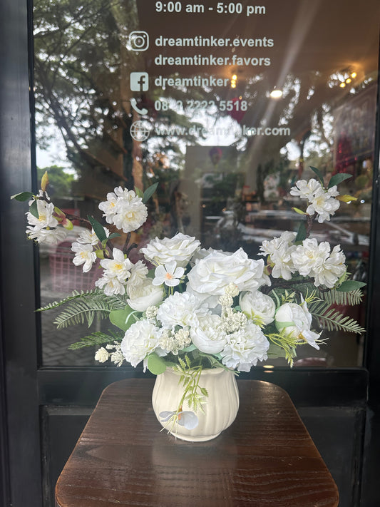 Pure Serenity Artificial Flower in Vase