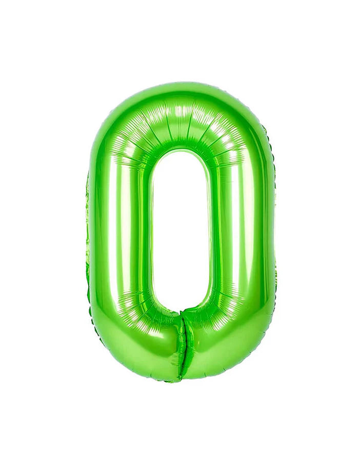 Green Number Foil Balloon, 80 cm
