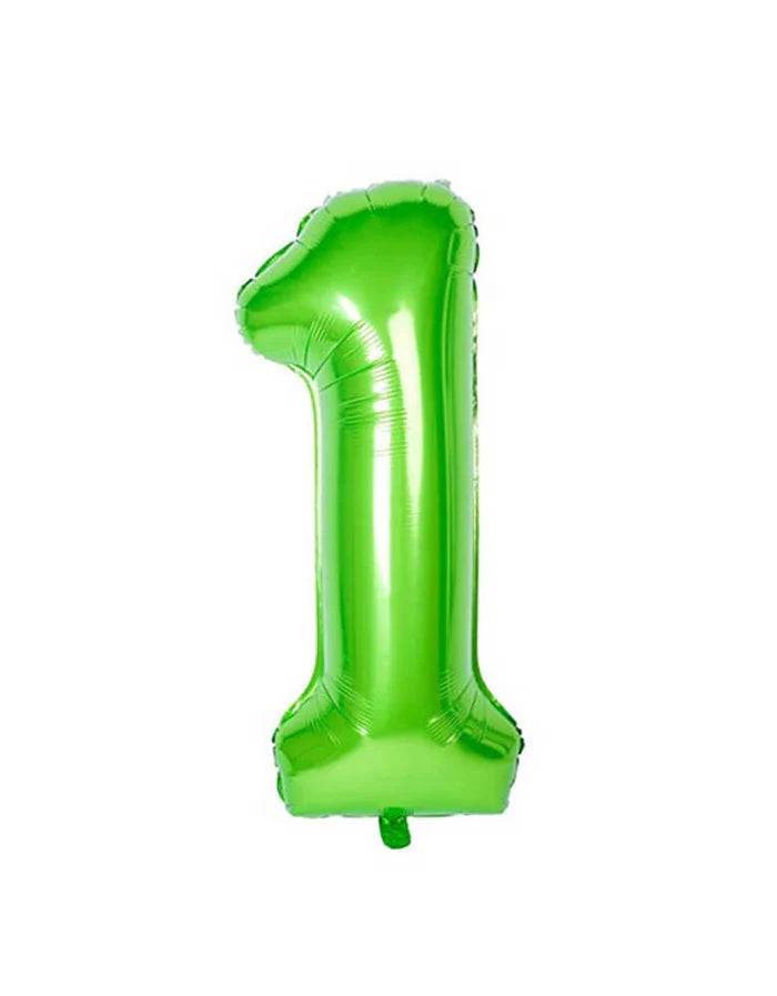 Green Number Foil Balloon, 80 cm