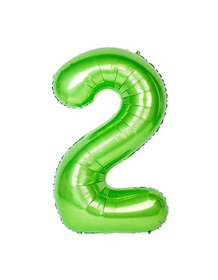 Green Number Foil Balloon, 80 cm
