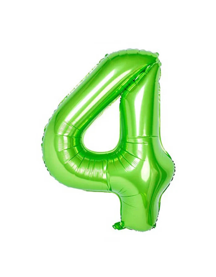 Green Number Foil Balloon, 80 cm