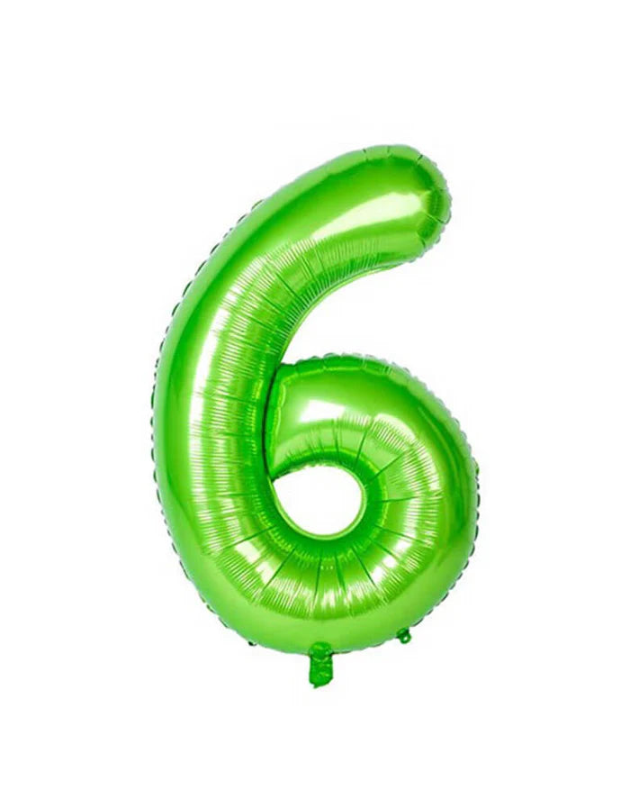 Green Number Foil Balloon, 80 cm