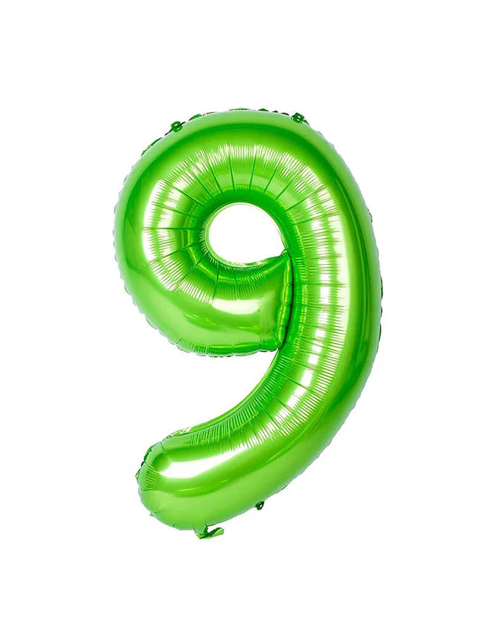 Green Number Foil Balloon, 80 cm
