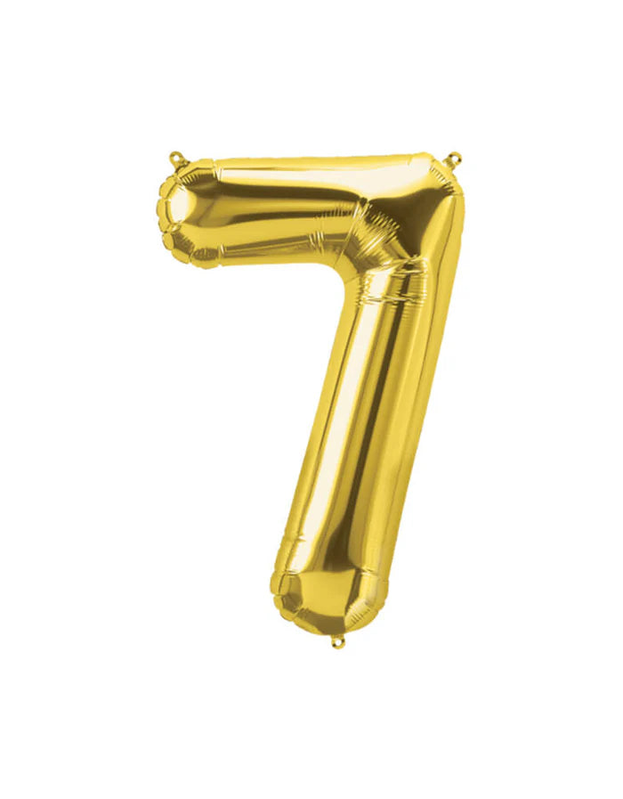 Gold Number Foil Balloon, 80cm