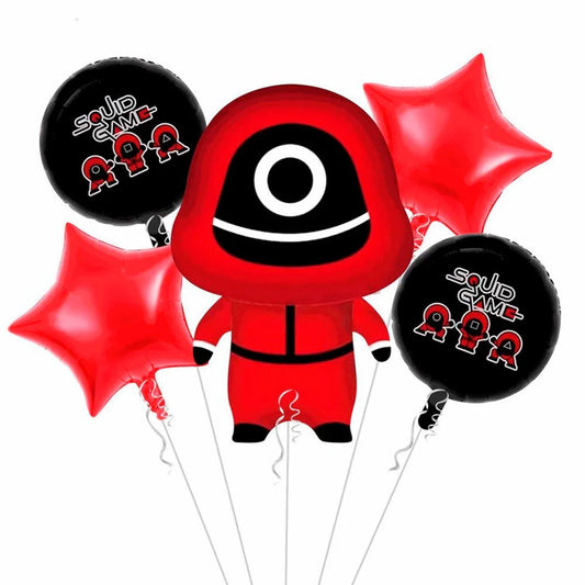 Squid Game Foil Balloons Set