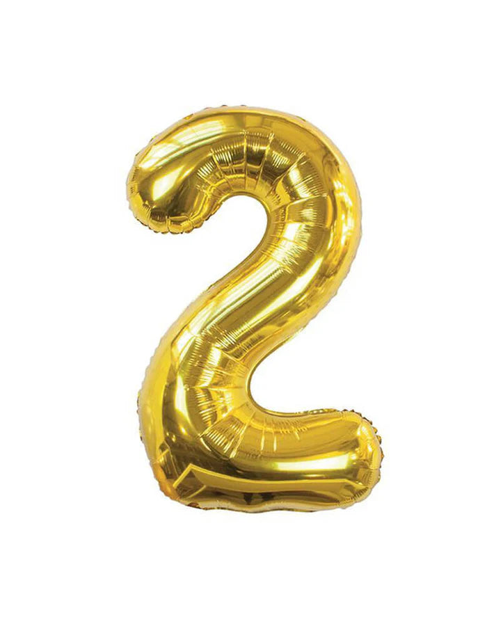 Gold Number Foil Balloon, 80cm