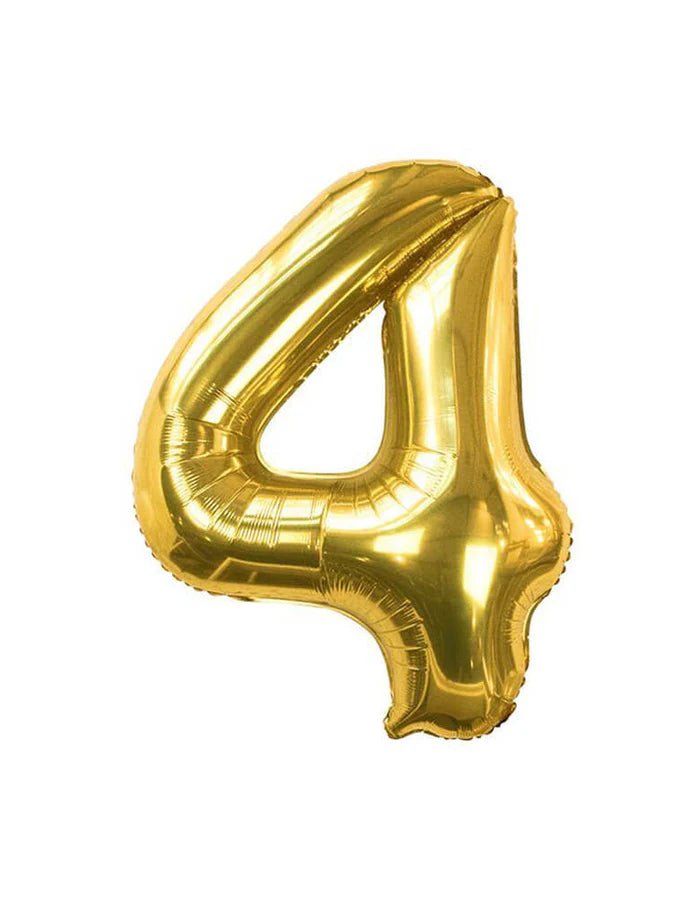 Gold Number Foil Balloon, 80cm