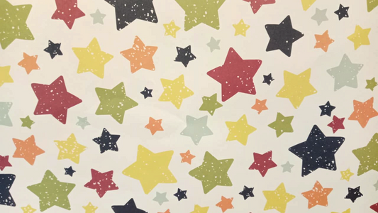 Colorful Star Wrapping Paper, Jumbo