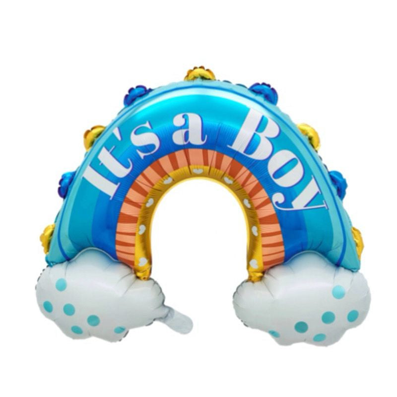 It's a Girl/Boy Rainbow Foil Balloon