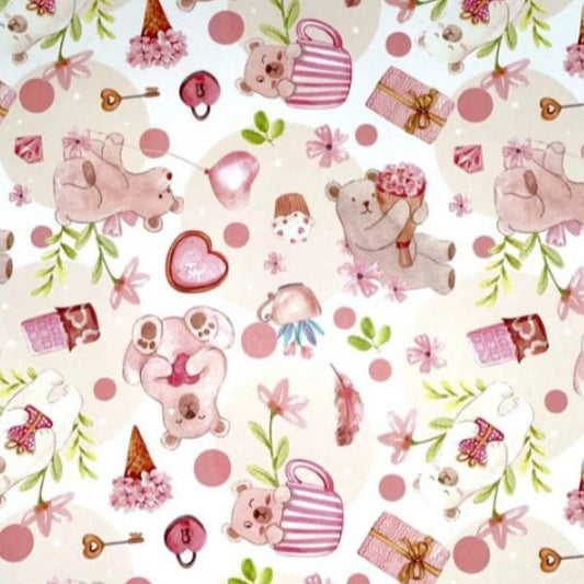 Love Panda Wrapping Paper, Jumbo