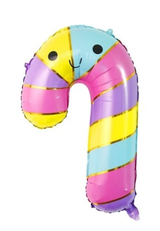 Candy Theme Candy Cane Foil Balloon