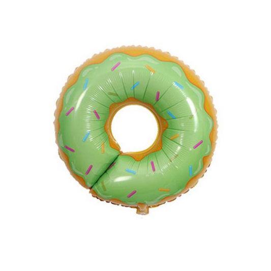 Dessert Theme Matcha Donut Foil Balloon