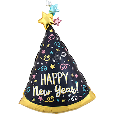 Hat Party Happy New Year Foil Balloon