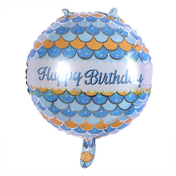 Round HBD "Mermaid" Balloon Foil