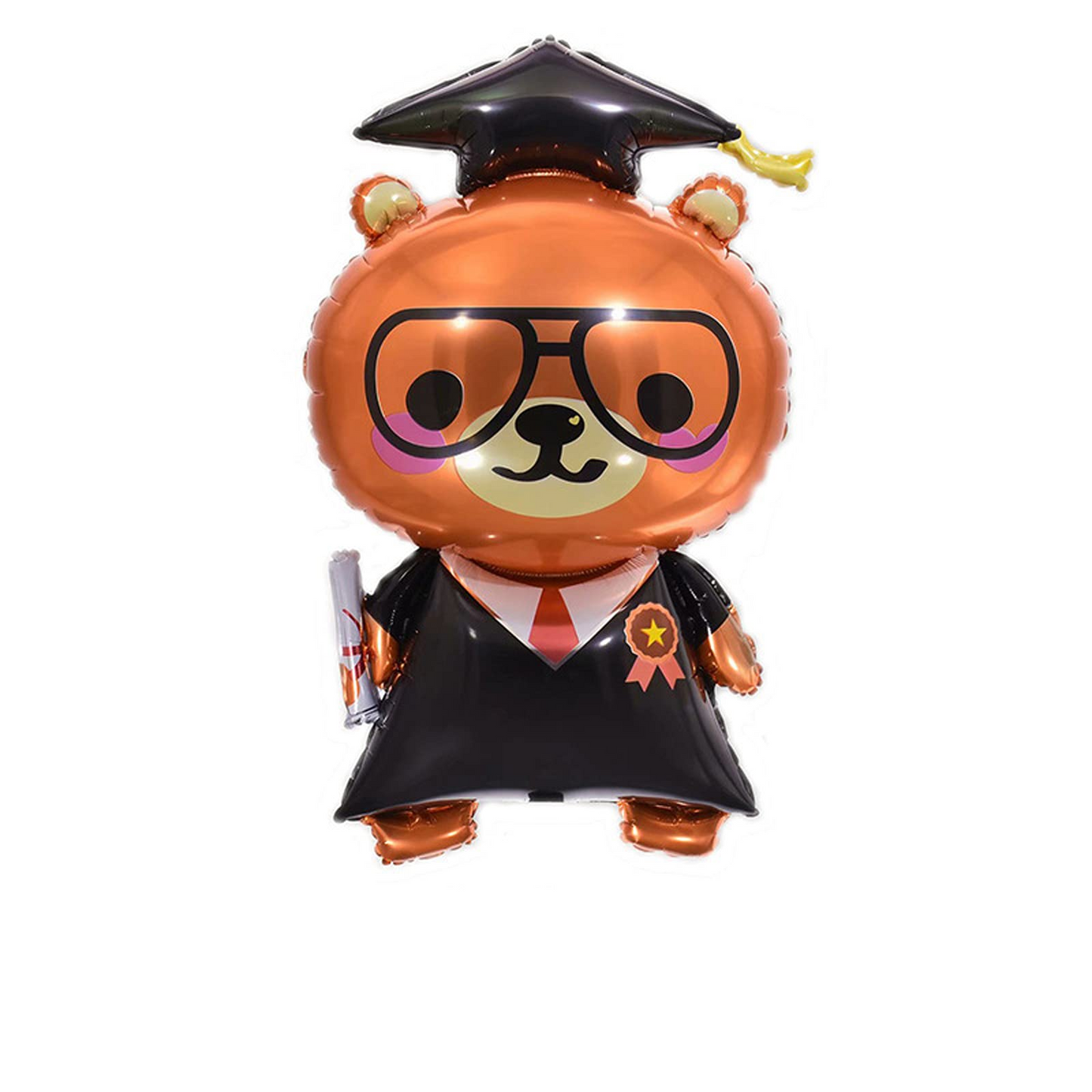 Graduation Theme "Glasses Bear Character" Balloon Foil
