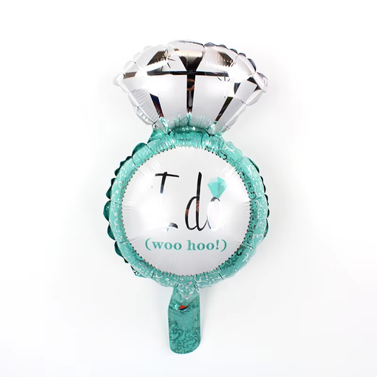 Large Diamond Ring "I Do" Foil Balloon