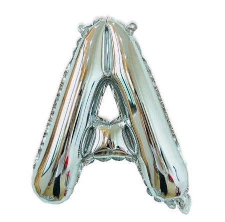 Silver Letter Foil Balloon, 40 cm
