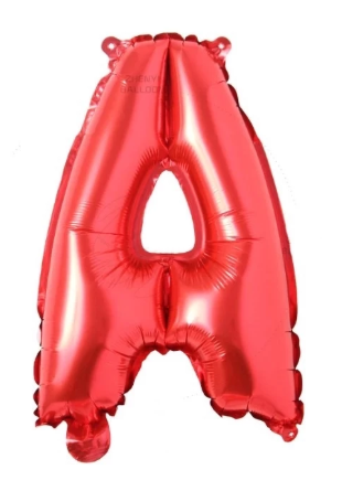 Red Letter Foil Balloon, 40 cm