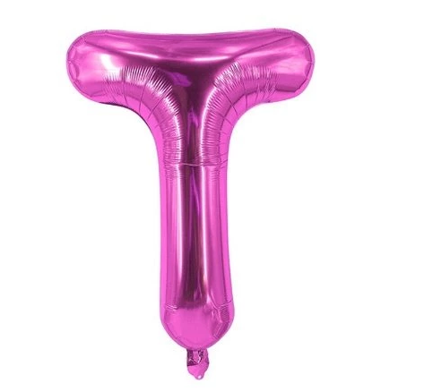 Fuschia Letter Foil Balloon, 40 cm