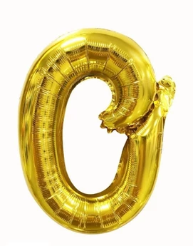 Cursive Letters Gold Foil Balloon, 18 inch