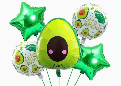 Avocado Foil Balloons Set