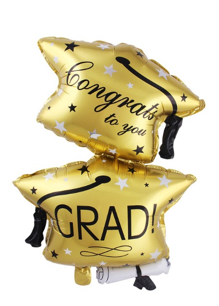 Graduation Theme Stacking Toga Foil Balloon