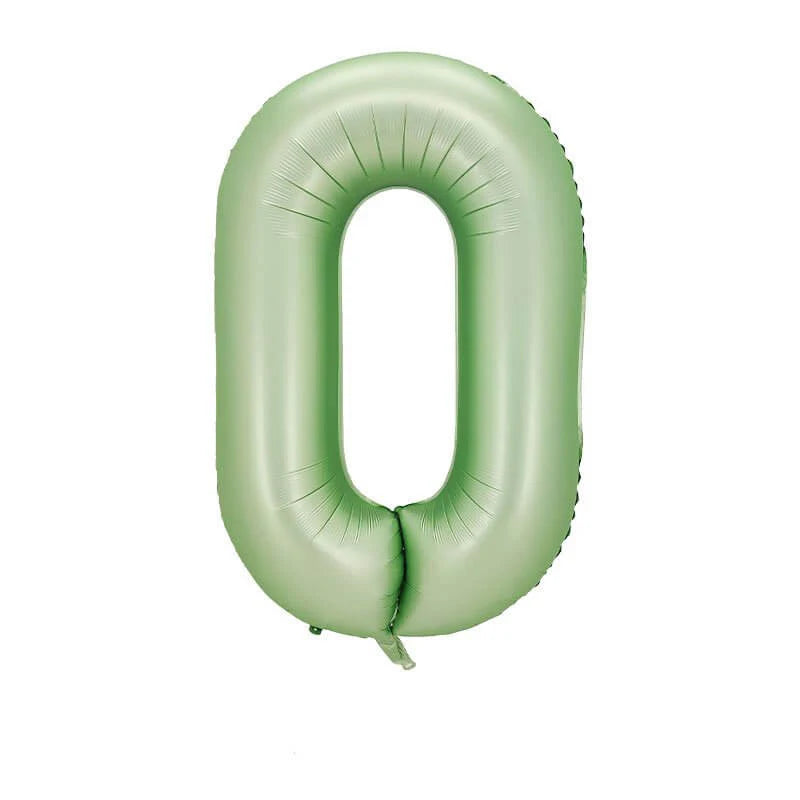 Olive Green Number Foil Balloon, 80 cm