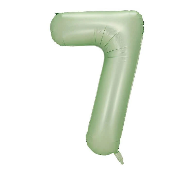 Olive Green Number Foil Balloon, 80 cm